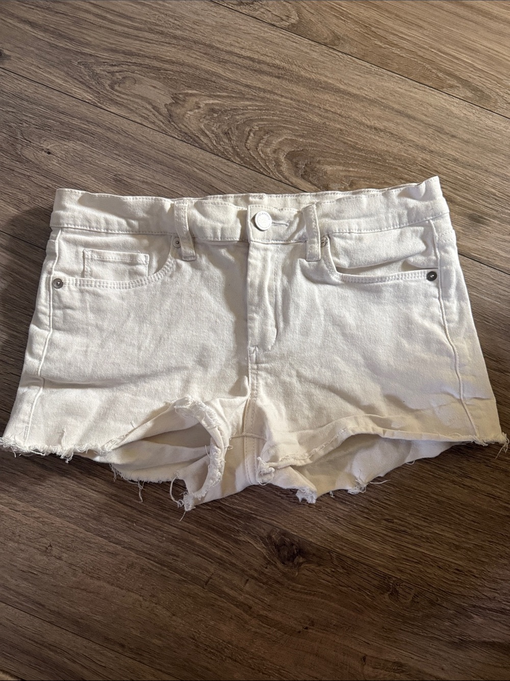 BLANK NYC White Denim Shorts
